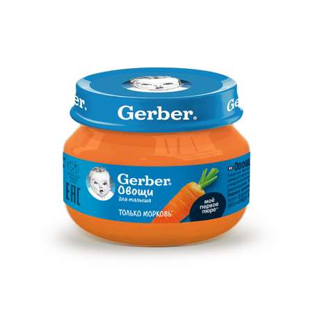 Пюре Gerber морковь 71г с 4месяцев