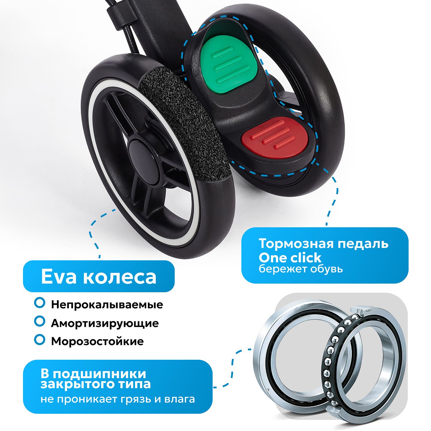 Коляска прогулочная Nuovita Vero черный - фото 15