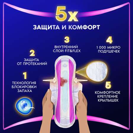 Прокладки гигиенические ALWAYS Ultra Platinum Night Single ультратонкие 6шт
