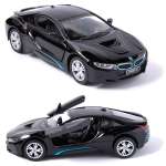Автомобиль KINSMART BMW i8 черная 1:36