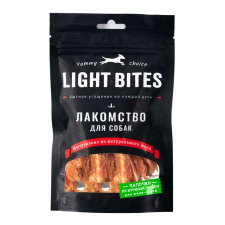 Лакомства для собак LIGHT BITES 55г Палочки из куриной грудки LB011