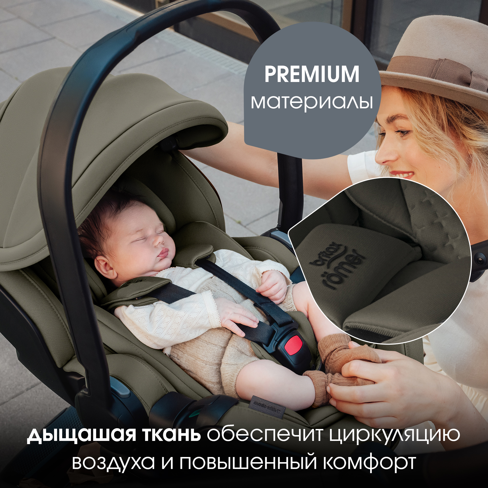 Автокресло Britax Roemer Baby-Safe Pro Lux 0+/1 (0-18 кг) хаки - фото 10