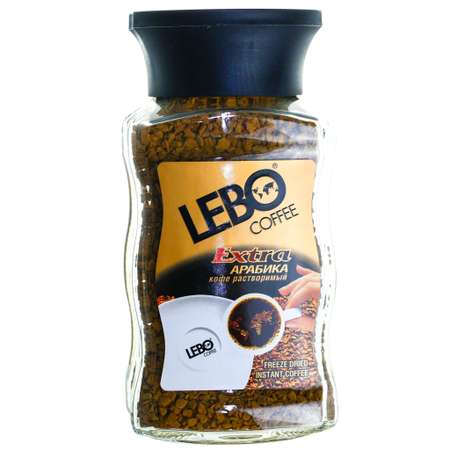Кофе растворимый сублимированный Lebo Экстра ст/б 100г