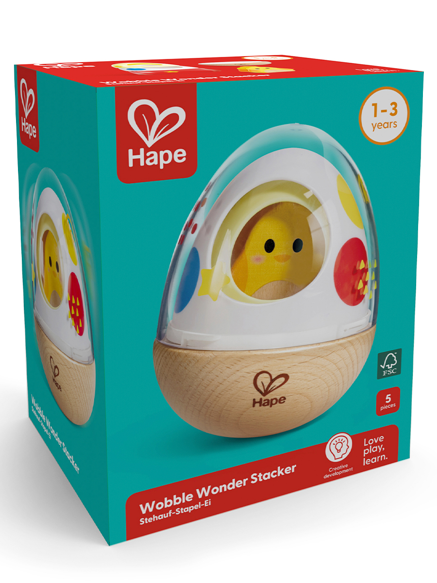 Игрушка Hape неваляшка Домик для цыпленка - фото 14