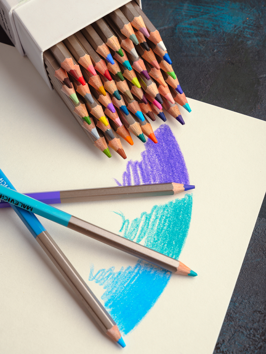 Карандаши цветные Малевичъ 48 шт. - фото 9