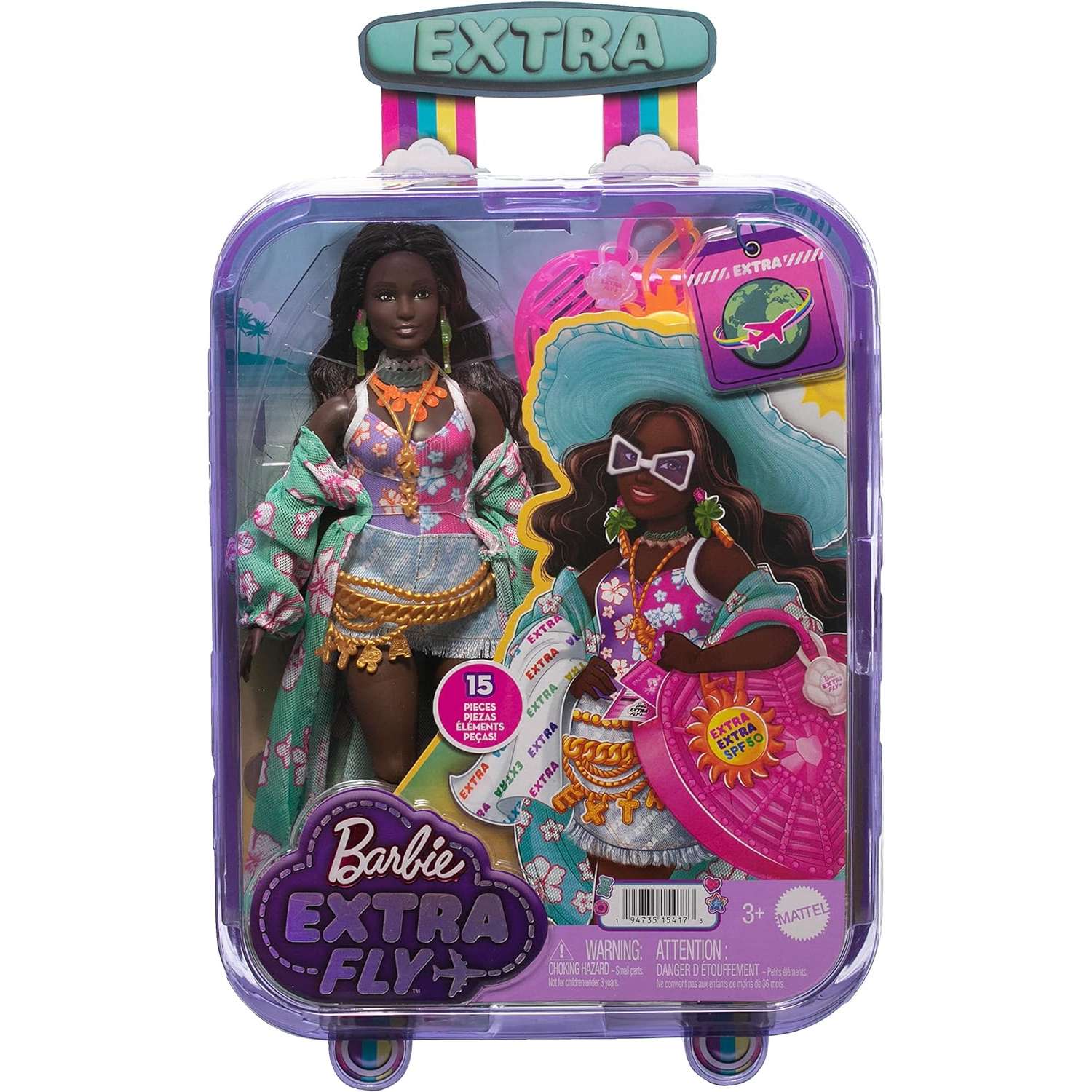 Кукла модельная Barbie Extra Fly Пляж HPB14 - фото 6