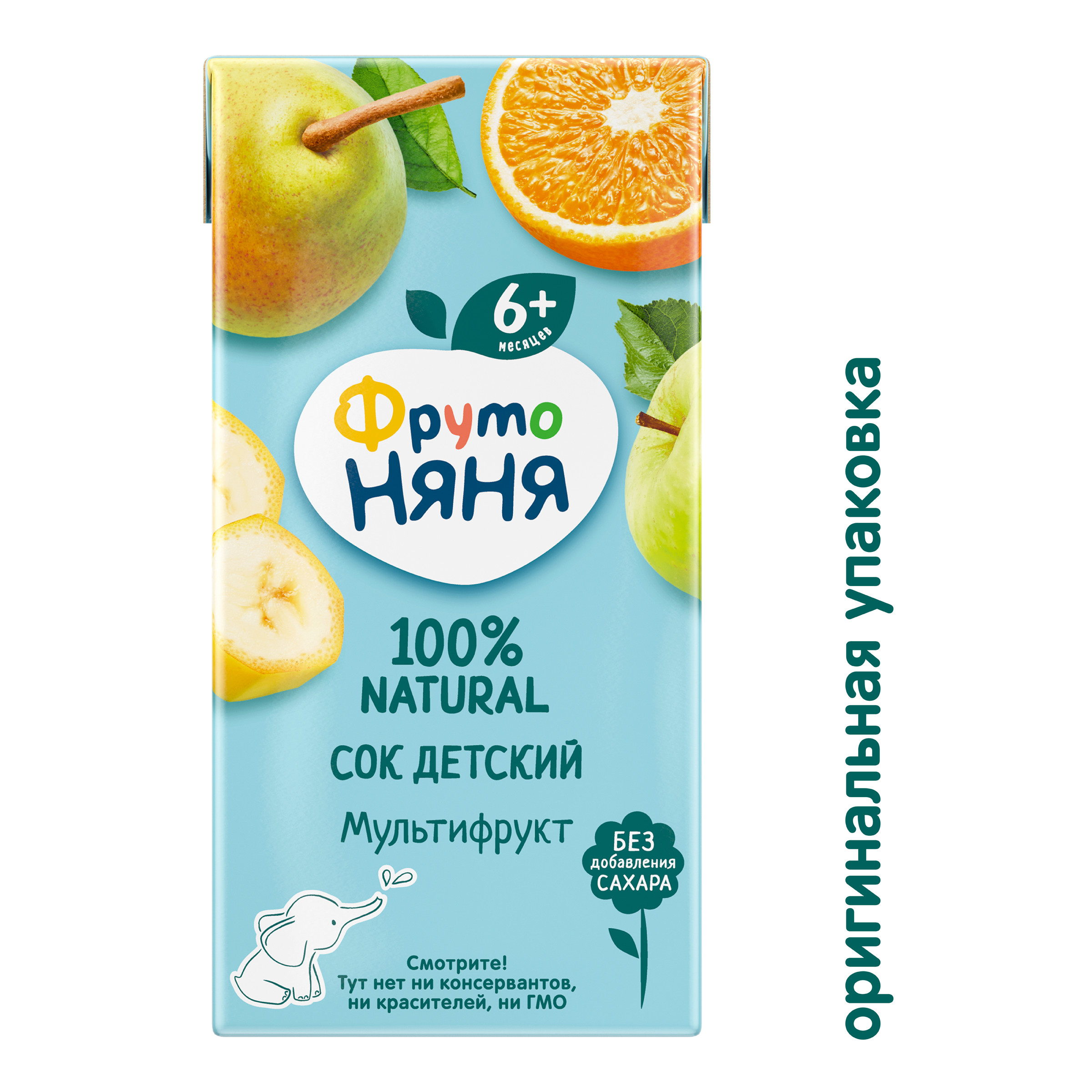 Сок ФрутоНяня Мультифрукт с 6 мес 0.2 л - фото 2