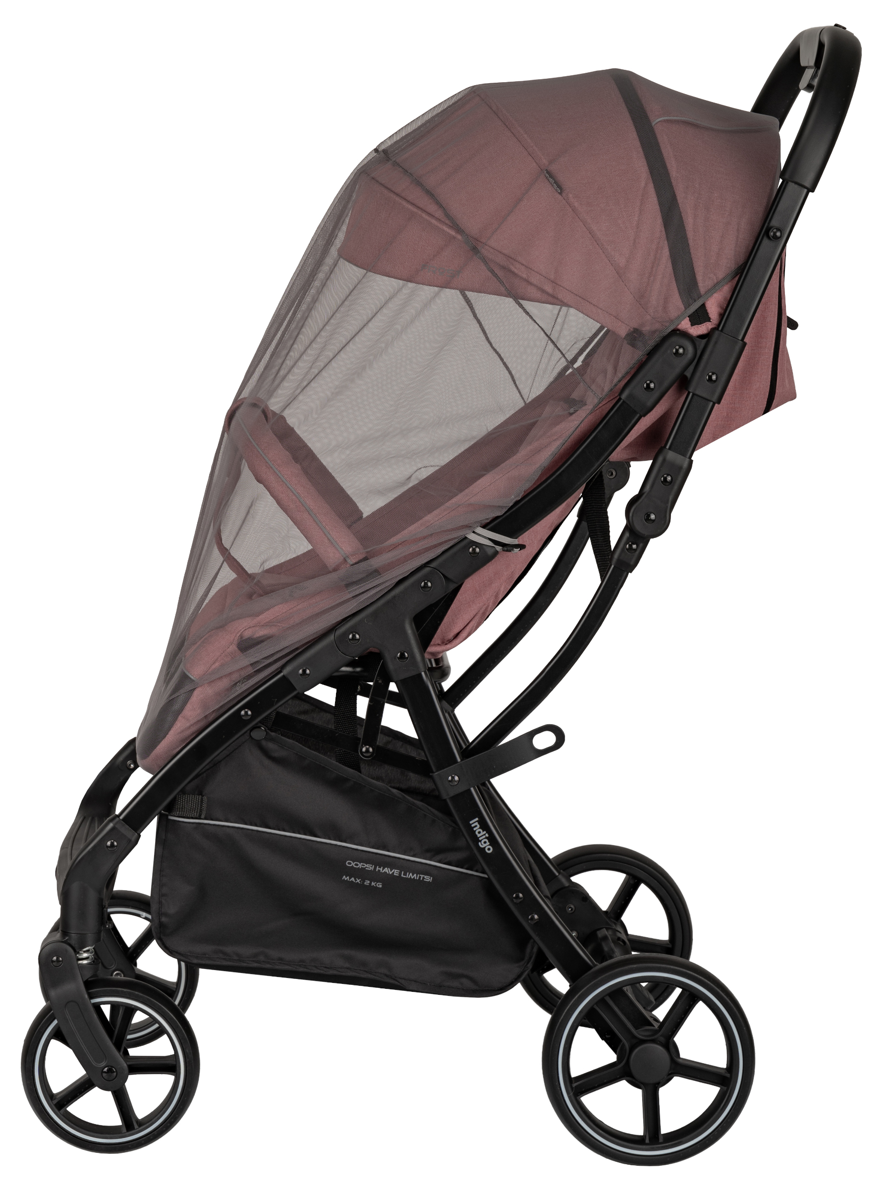 Коляска прогулочная Indigo Frost для путешествий розовый розовый - фото 18