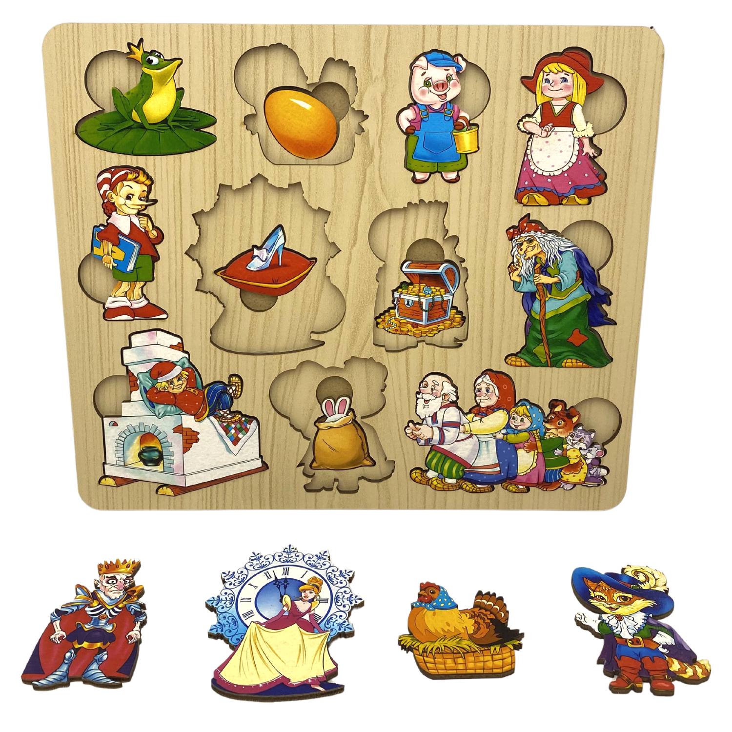 Игрушка Нескучные игры рамка-вкладыш Где чья вещь - фото 1