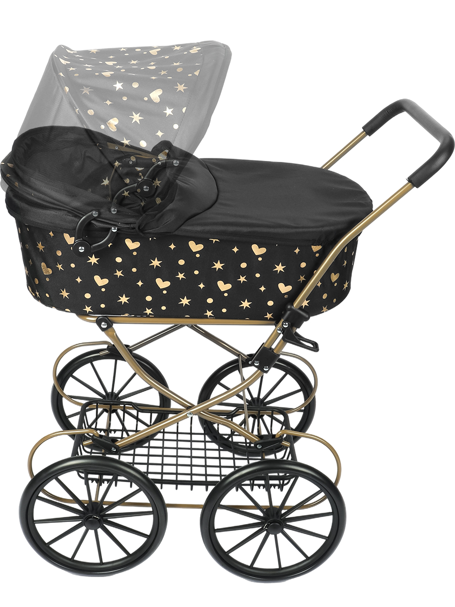 Коляска-люлька для кукол Рыжий кот 9673-GN - фото 3