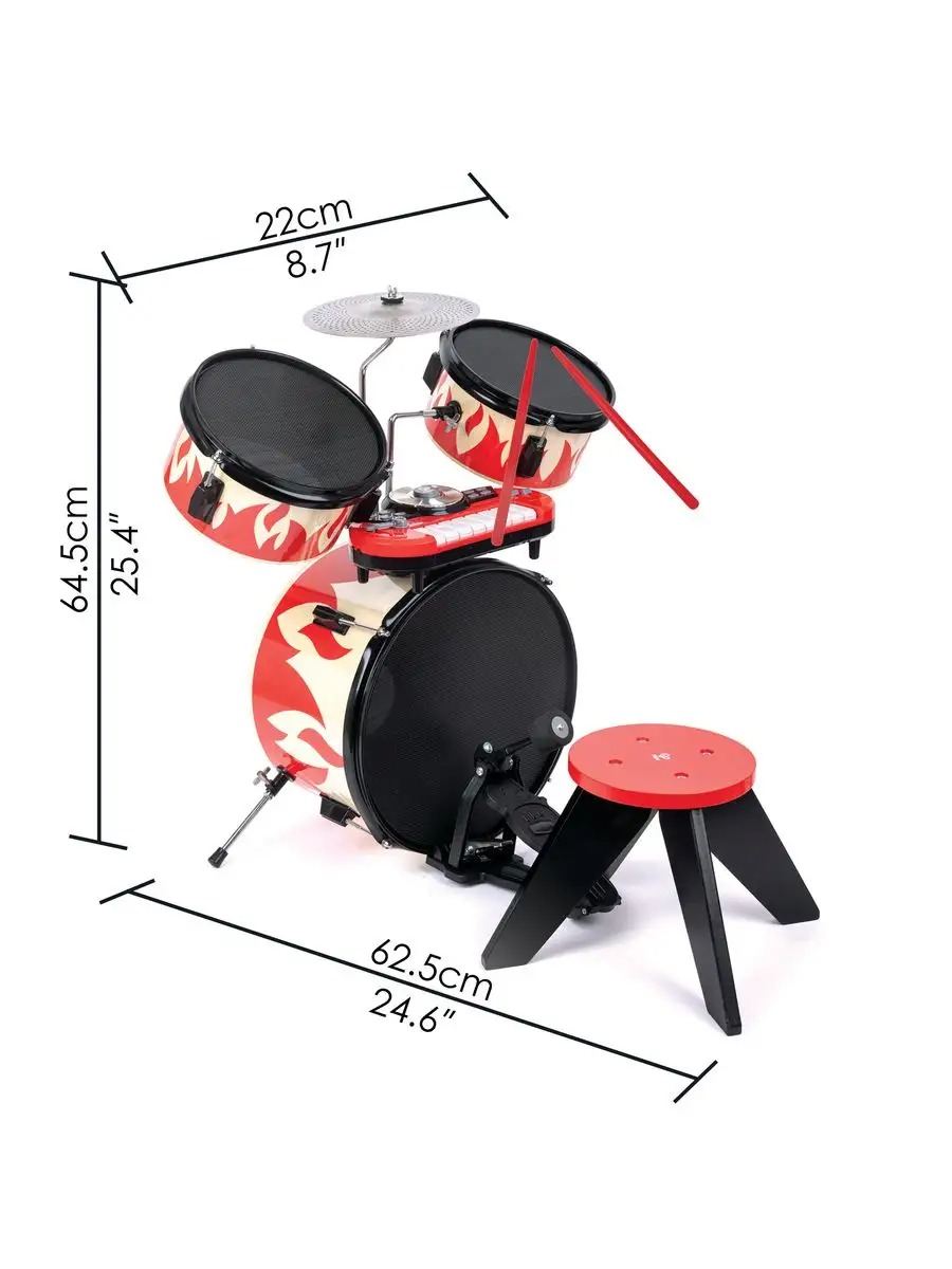 Игрушка музыкальная Hape барабаны, синтезатор - фото 4