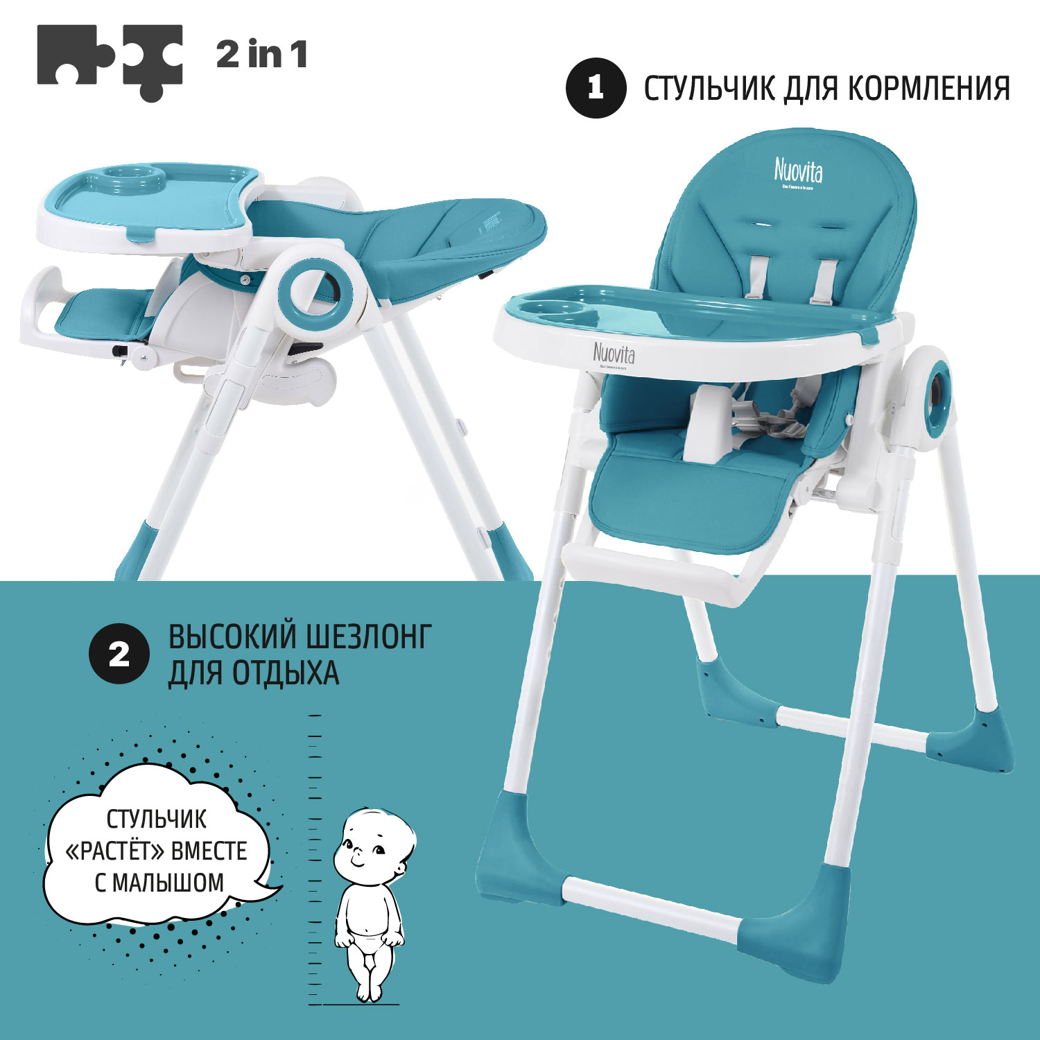 Стульчик для кормления Nuovita Lembo классический - фото 4