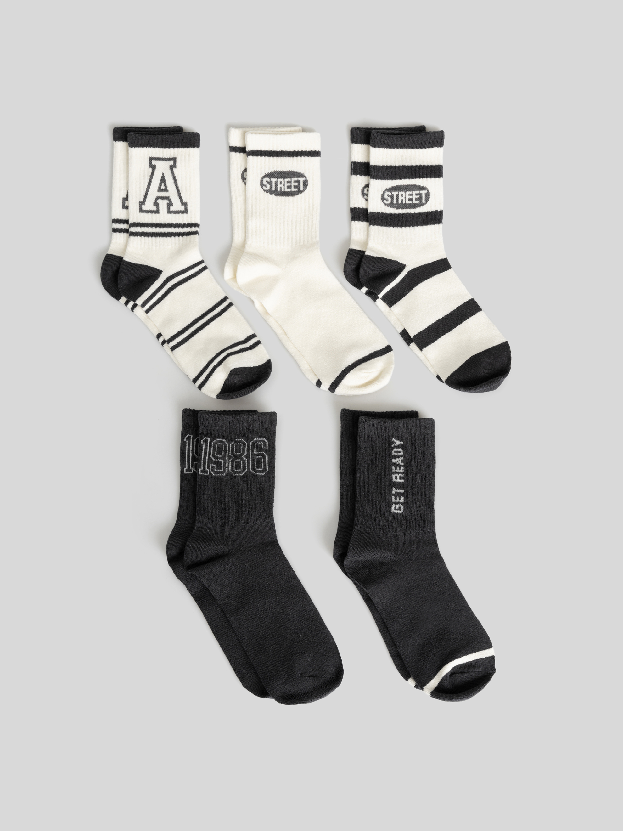 Изображение товара Набор детских носков Acoola 5 пар высокие спортивные для мальчиков