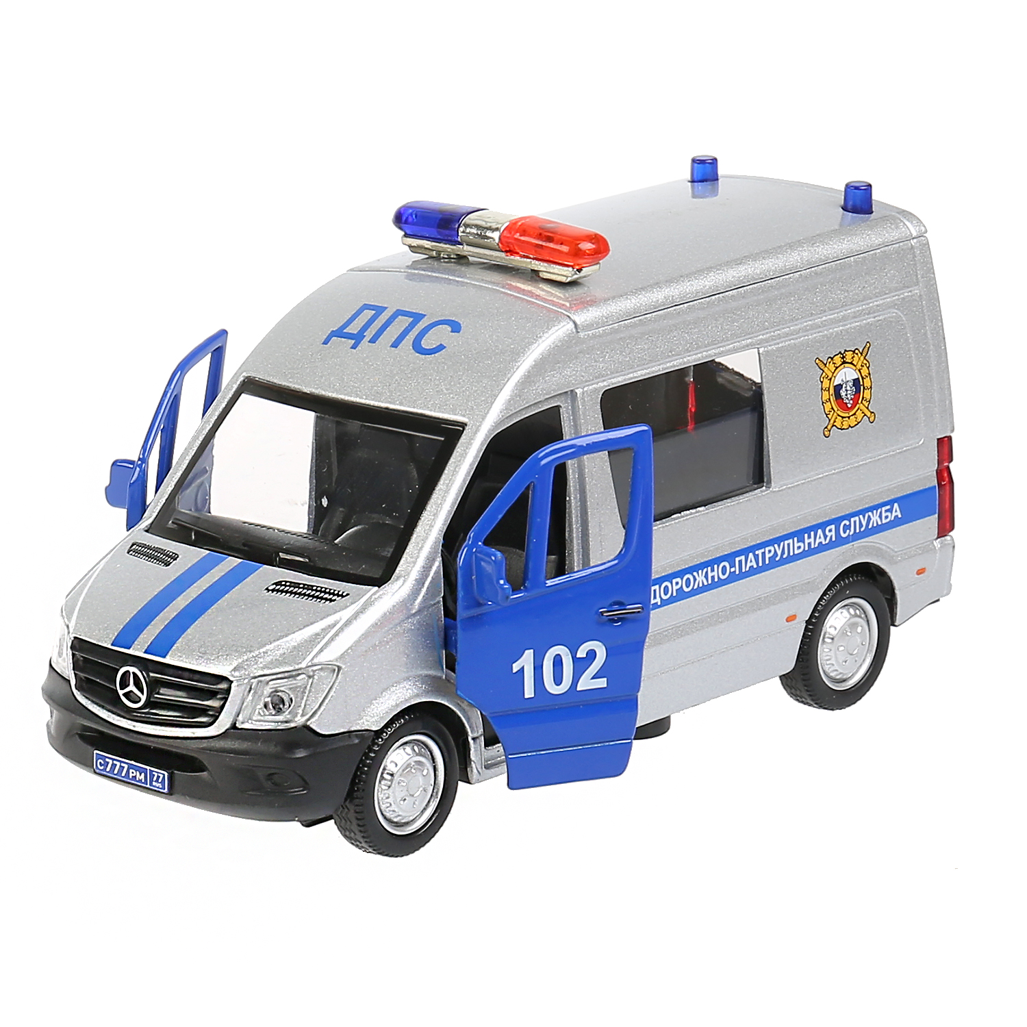 Полицейская машина Технопарк Mercedes BENZ SPRINTER 300439 - фото 5