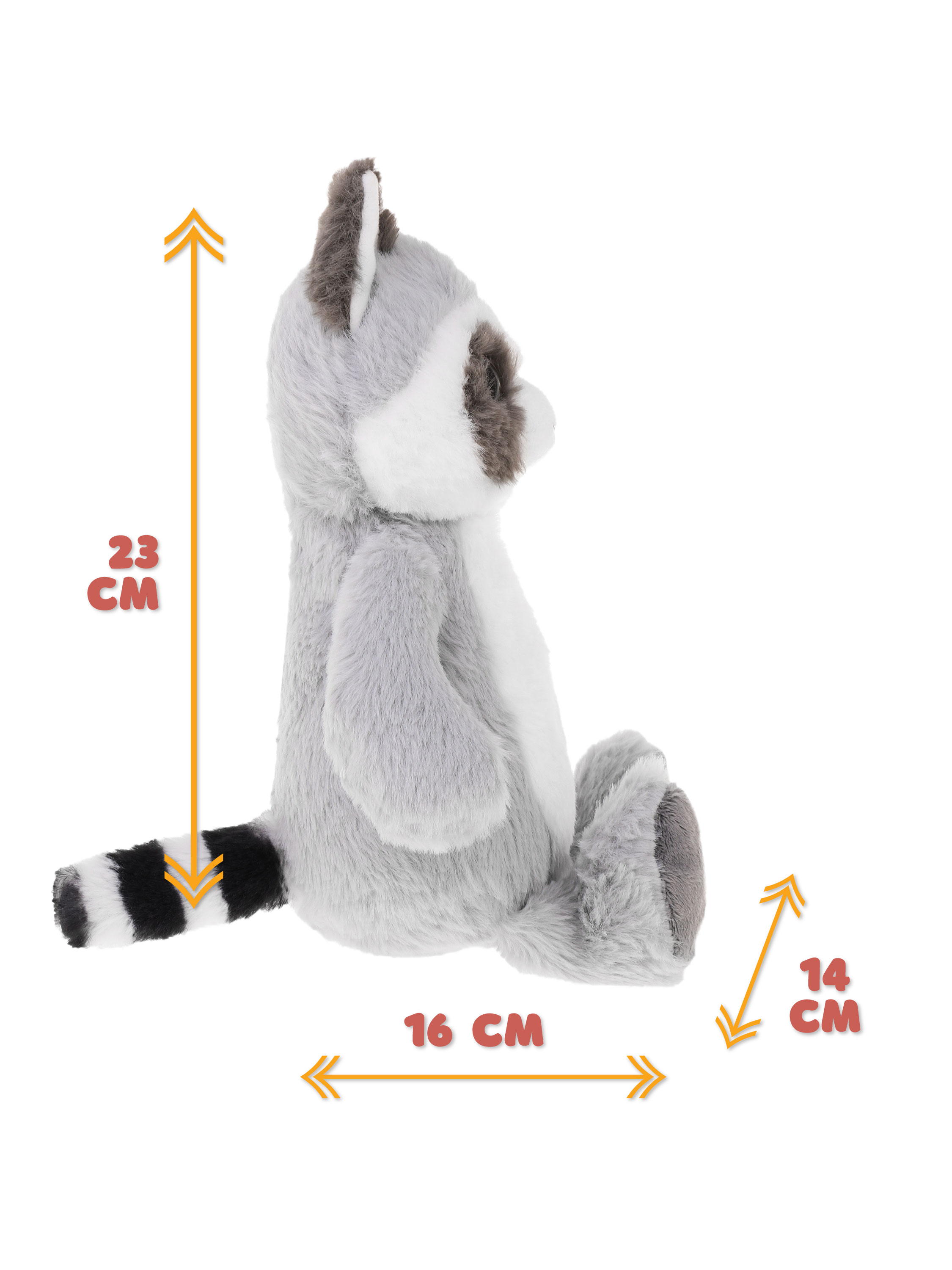 Мягкая игрушка Fluffy Family енот Глазастик - фото 4