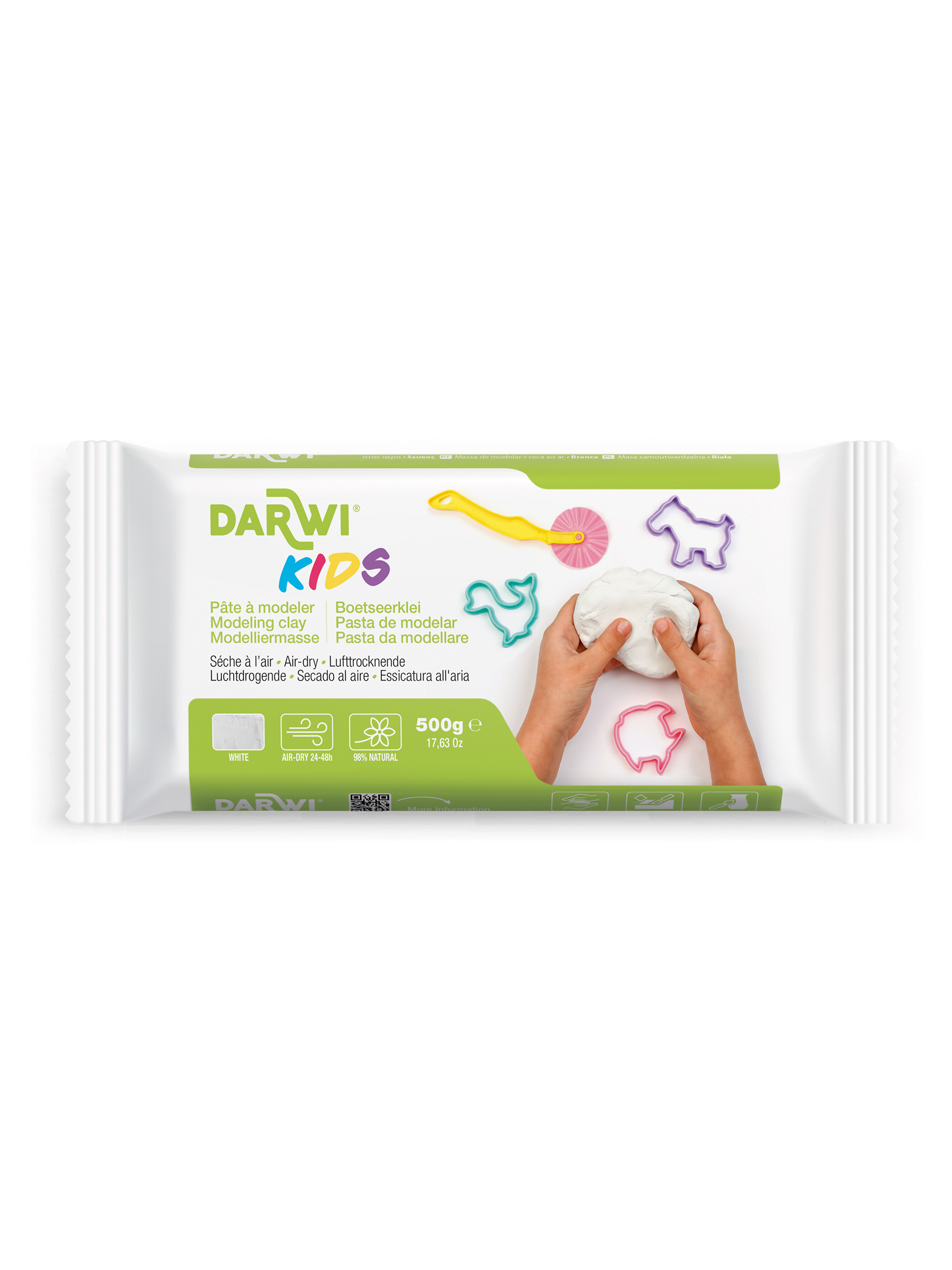Масса для лепки Darwi самозатвердевающая KIDS 500 г - фото 8