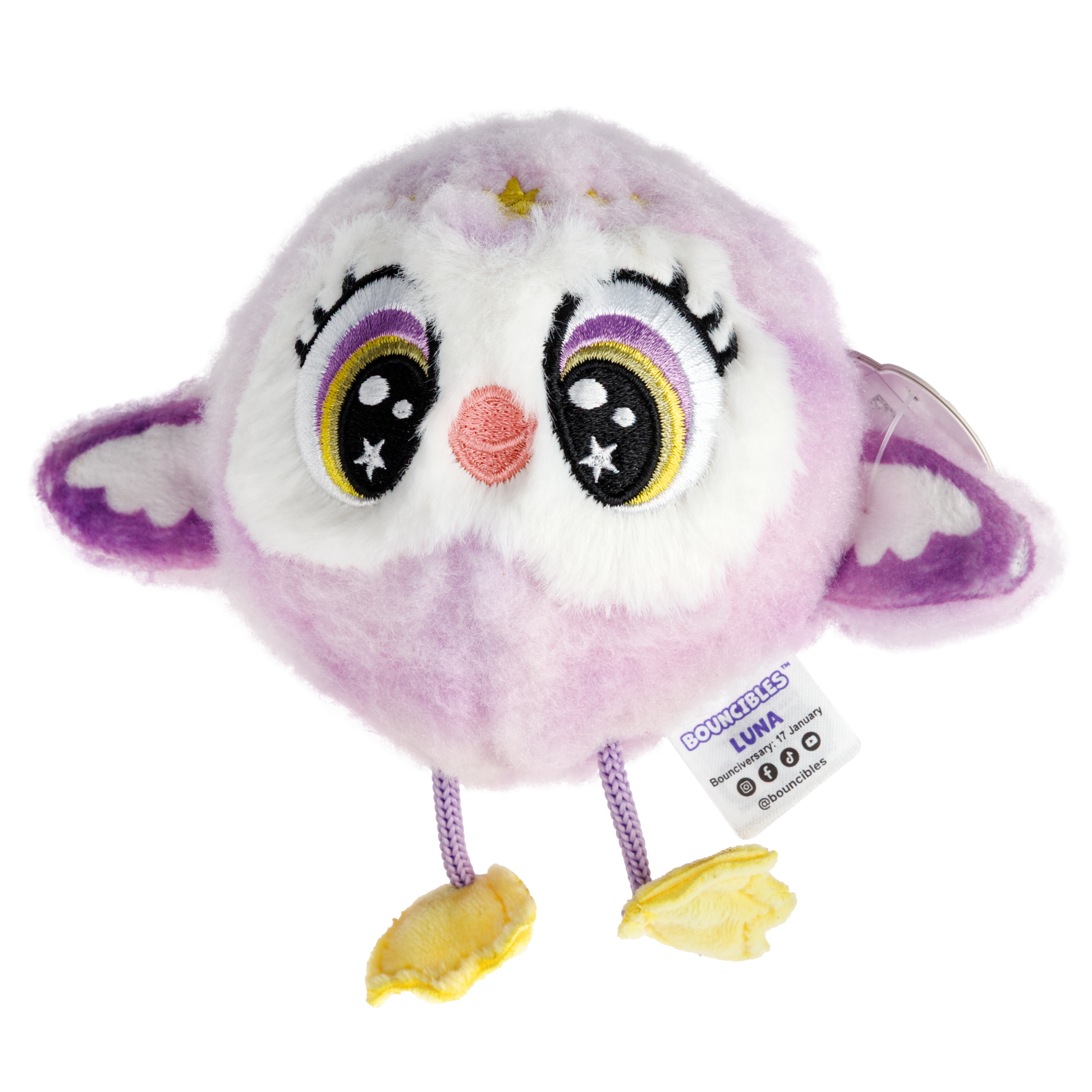 Мягкая игрушка 1TOY попрыгунчик сова 8 см - фото 1