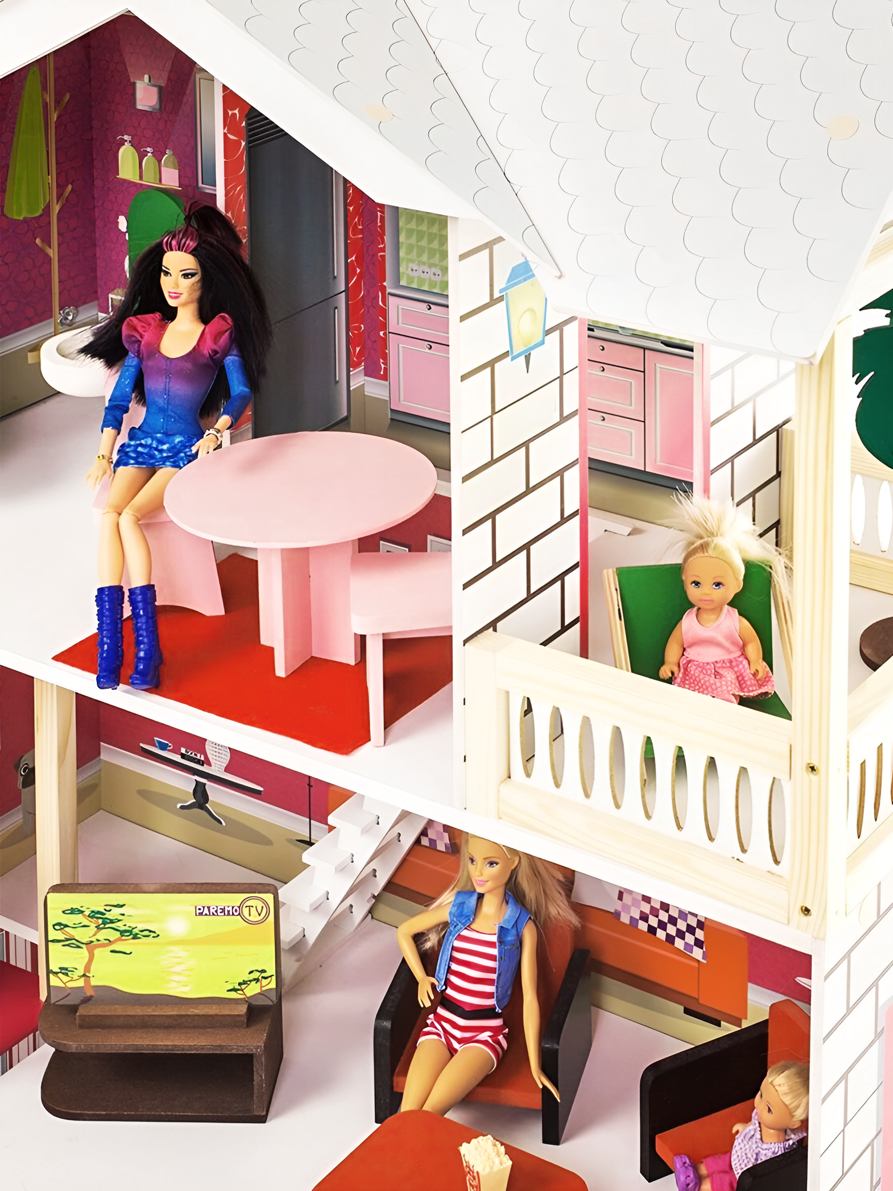 Домик для кукол PAREMO 121 см с мебелью PD318-15 - фото 6