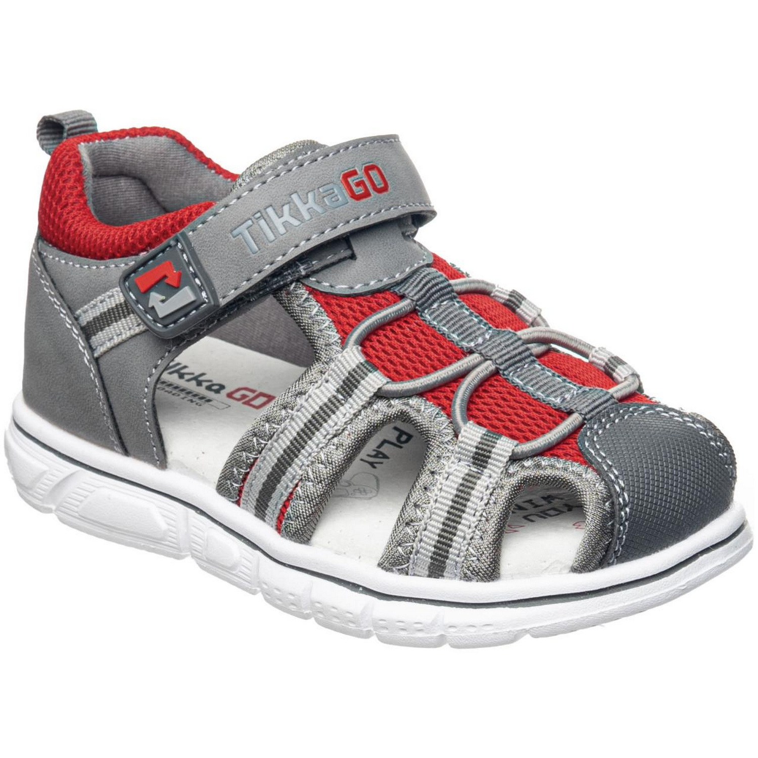 Сандалии TikkaGo 8B14_25911_grey-red - фото 1