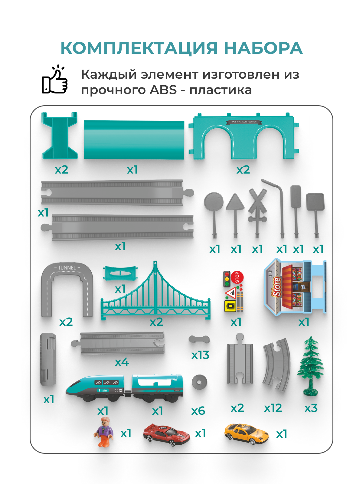 Набор железнодорожный TrendToys NTT1439 - фото 4