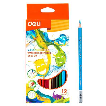 Карандаши акварельные Deli 12 шт.