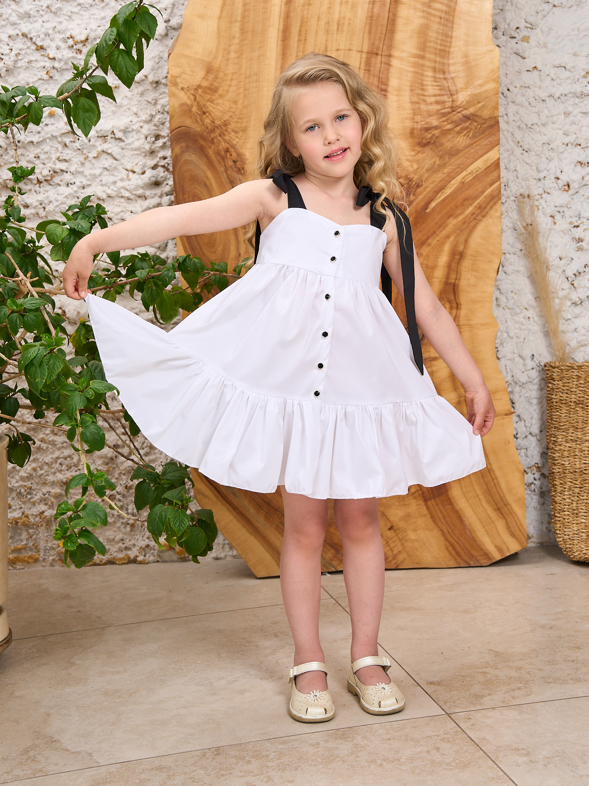 Сарафан Sofisha kids SarafanLenta-white - фото 1