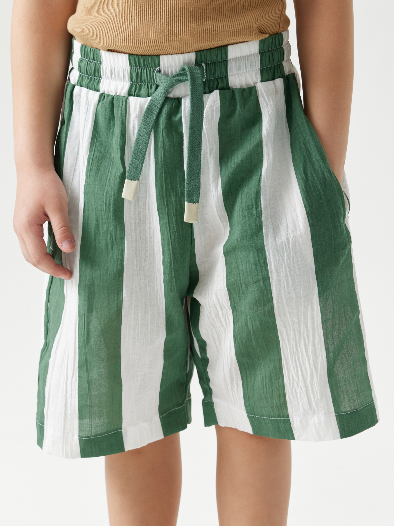 Шорты Happy Baby 88120_green-stripe - фото 1