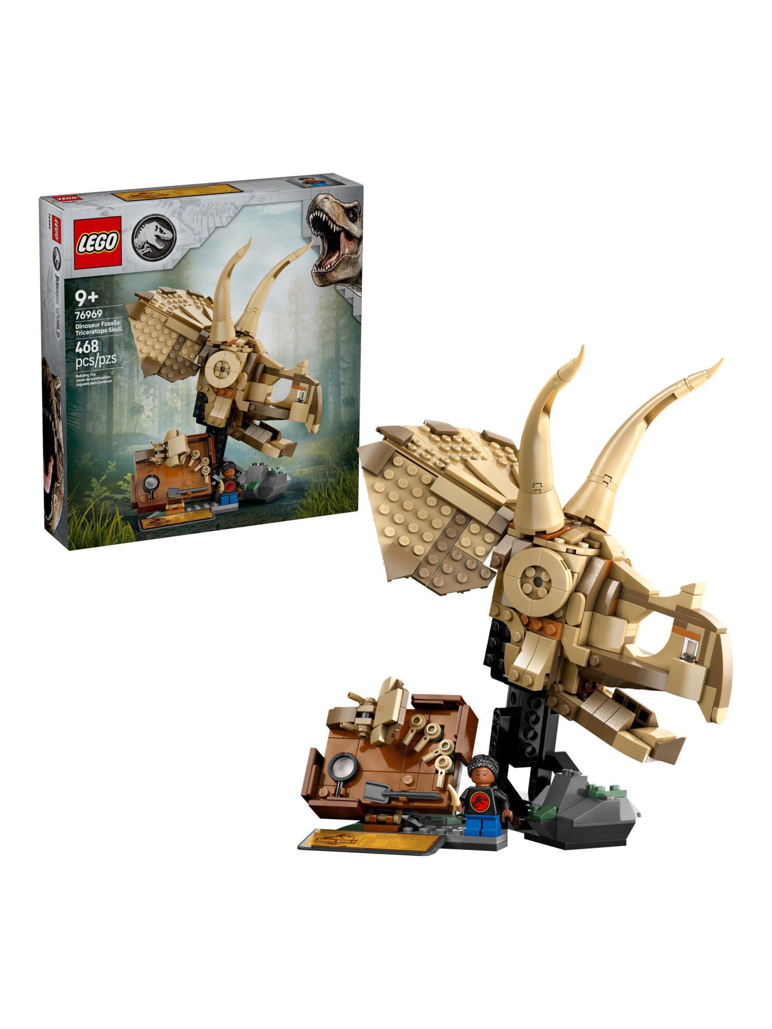 Конструктор LEGO Jurassic World Череп трицератопса 468 дет. - фото 5