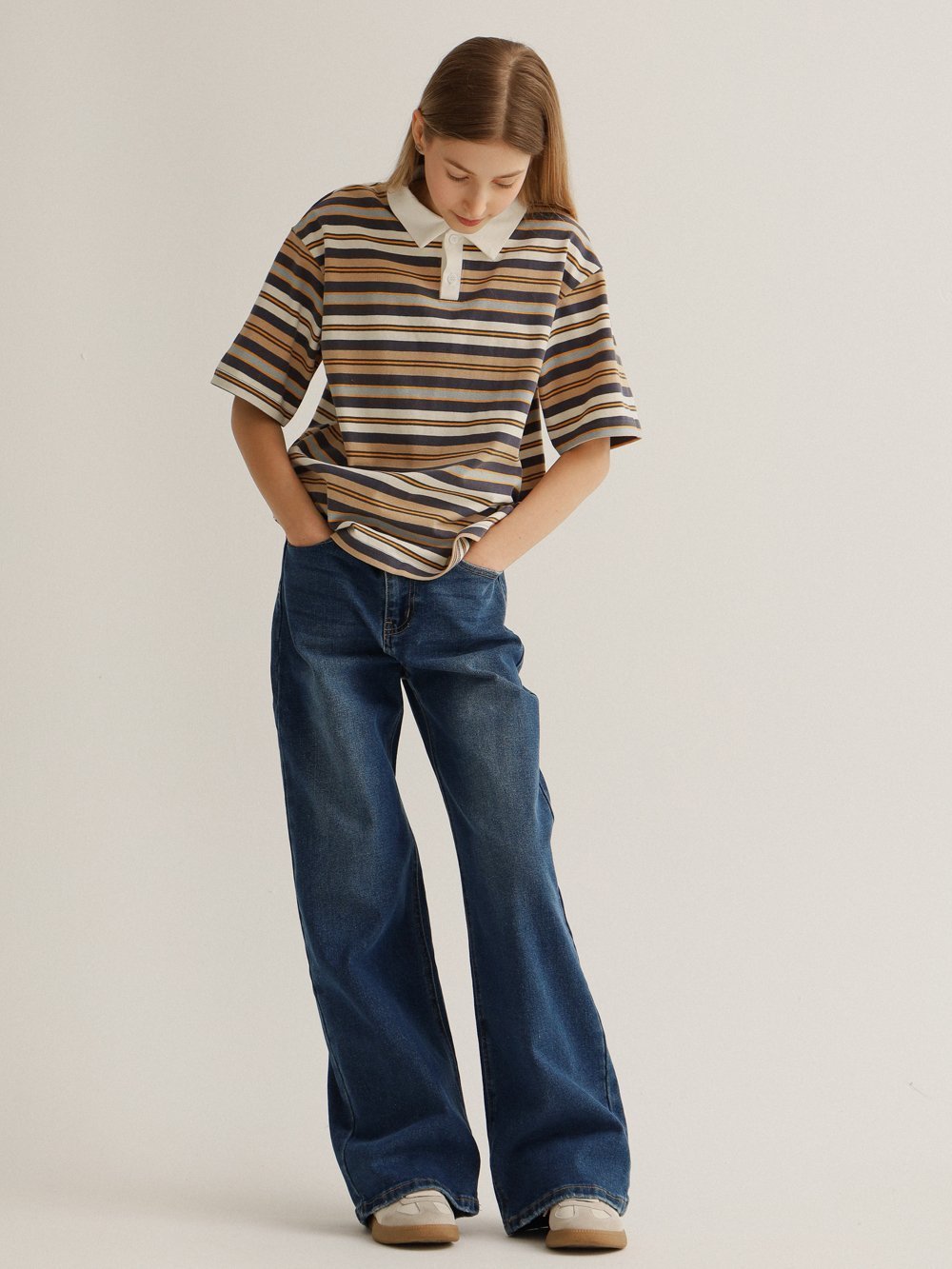 Джинсы MINIDINO G-DN-Jns-022-0/0Джинсы-трубы стрейч темно-синий - фото 2