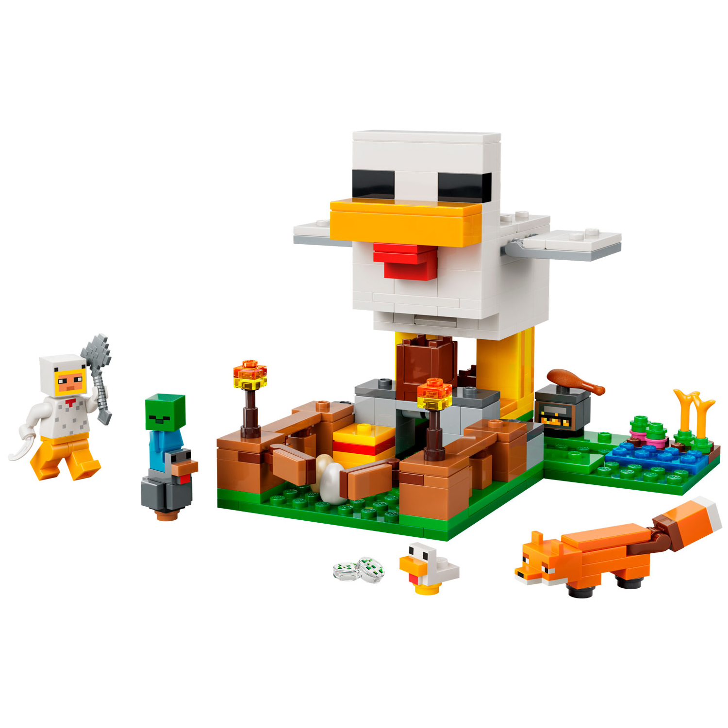 Конструктор LEGO Minecraft Куриная ферма 233 дет. - фото 8