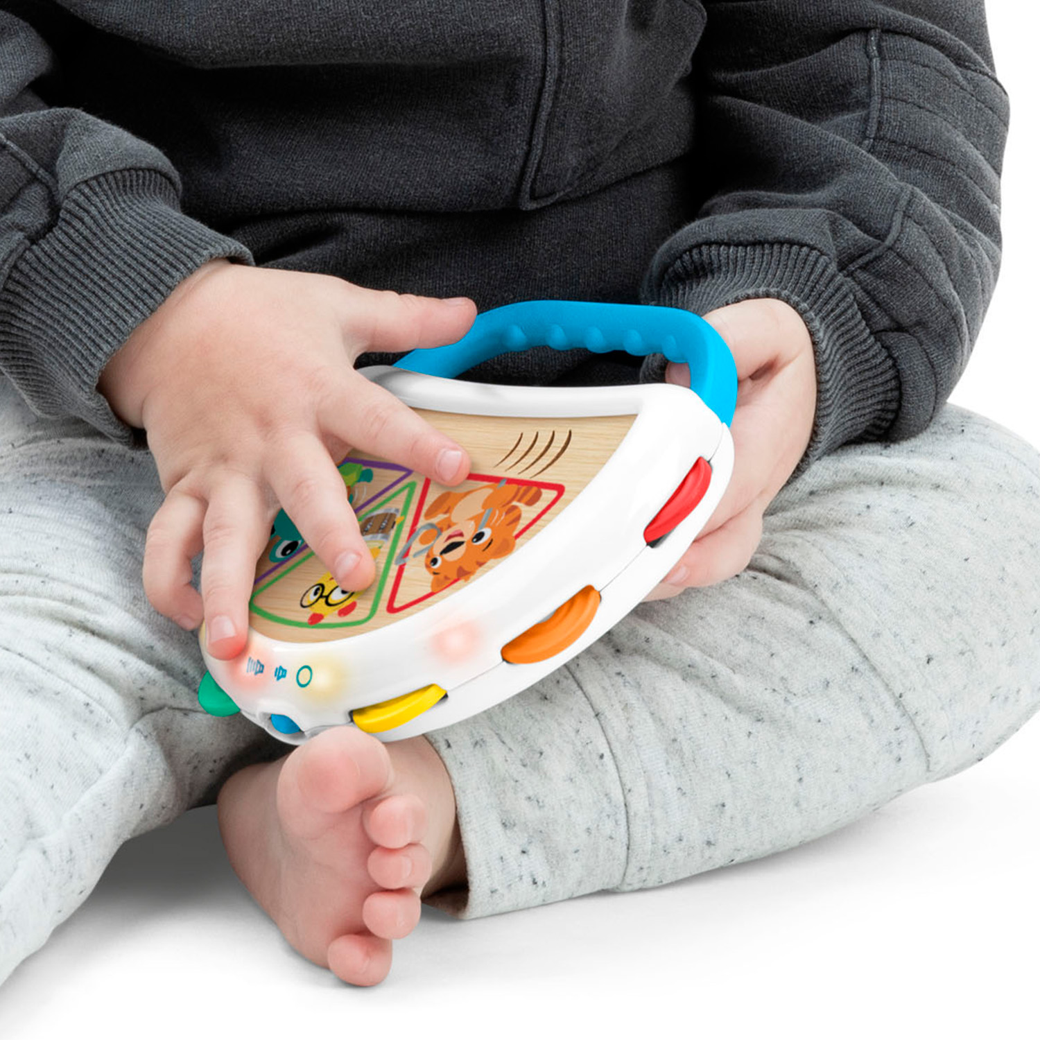 Игрушка музыкальная Hape Бубен Волшебное прикосновение 800916_HP - фото 4