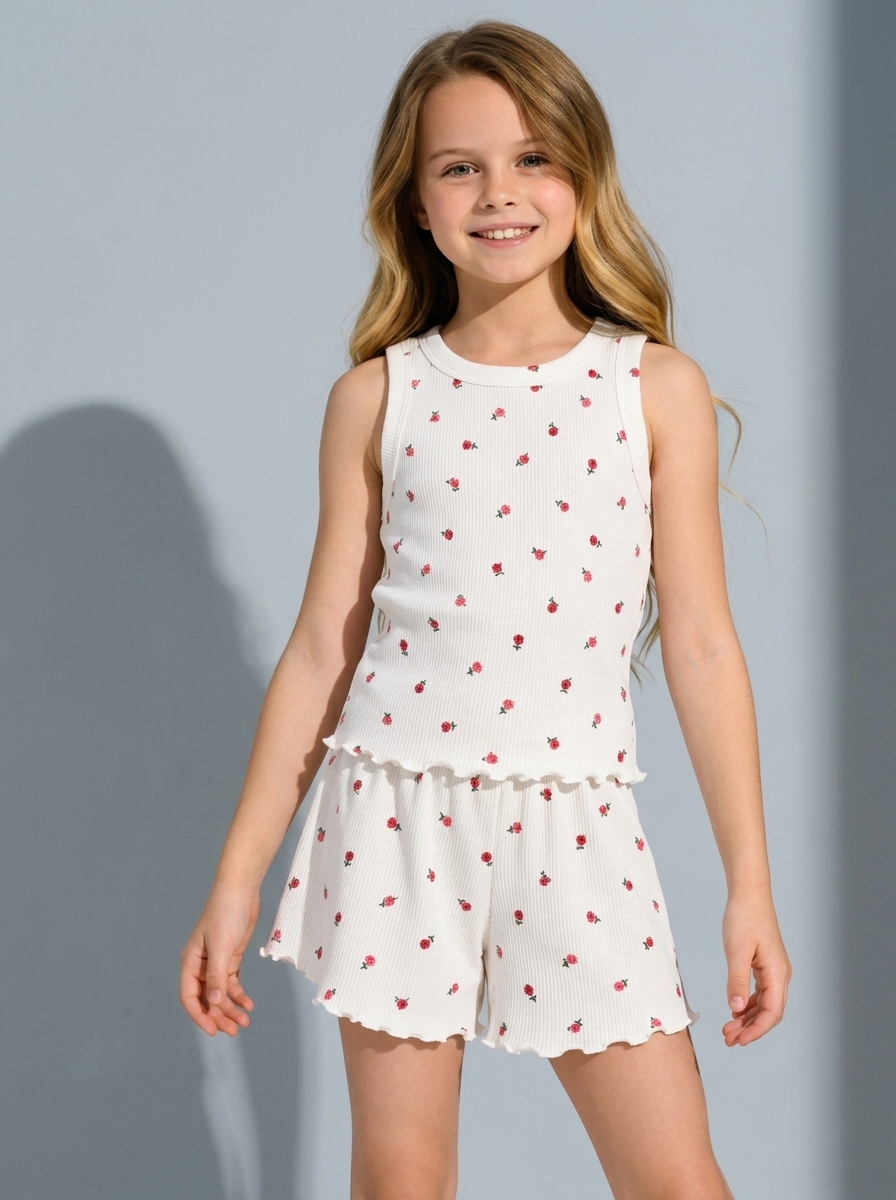 Пижама Latvinas KIDS LK1 розочки - фото 1