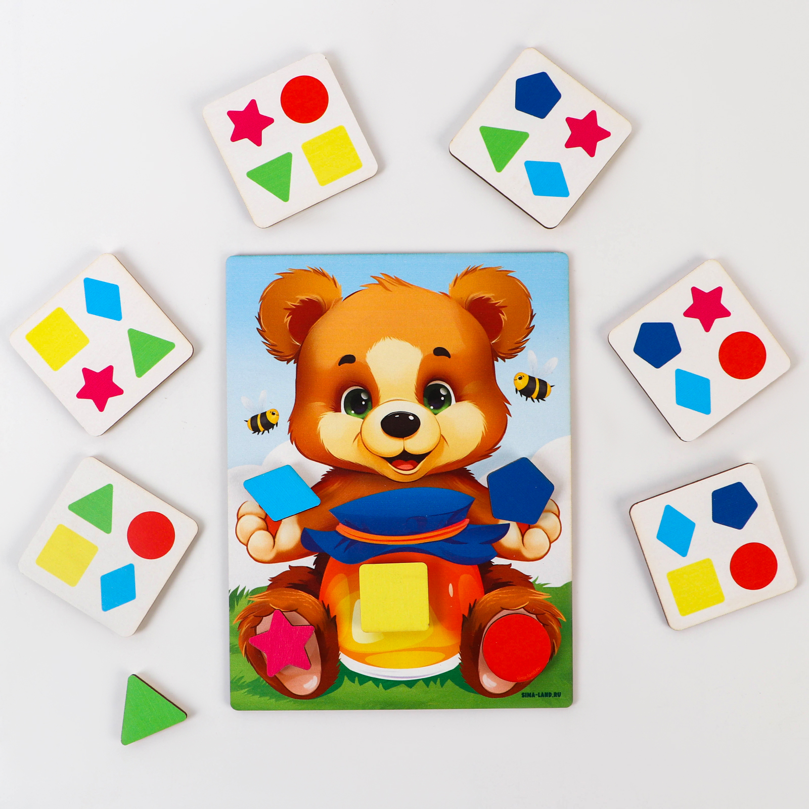 Настольная игра Лесная мастерская Учим формы и цвета - фото 2