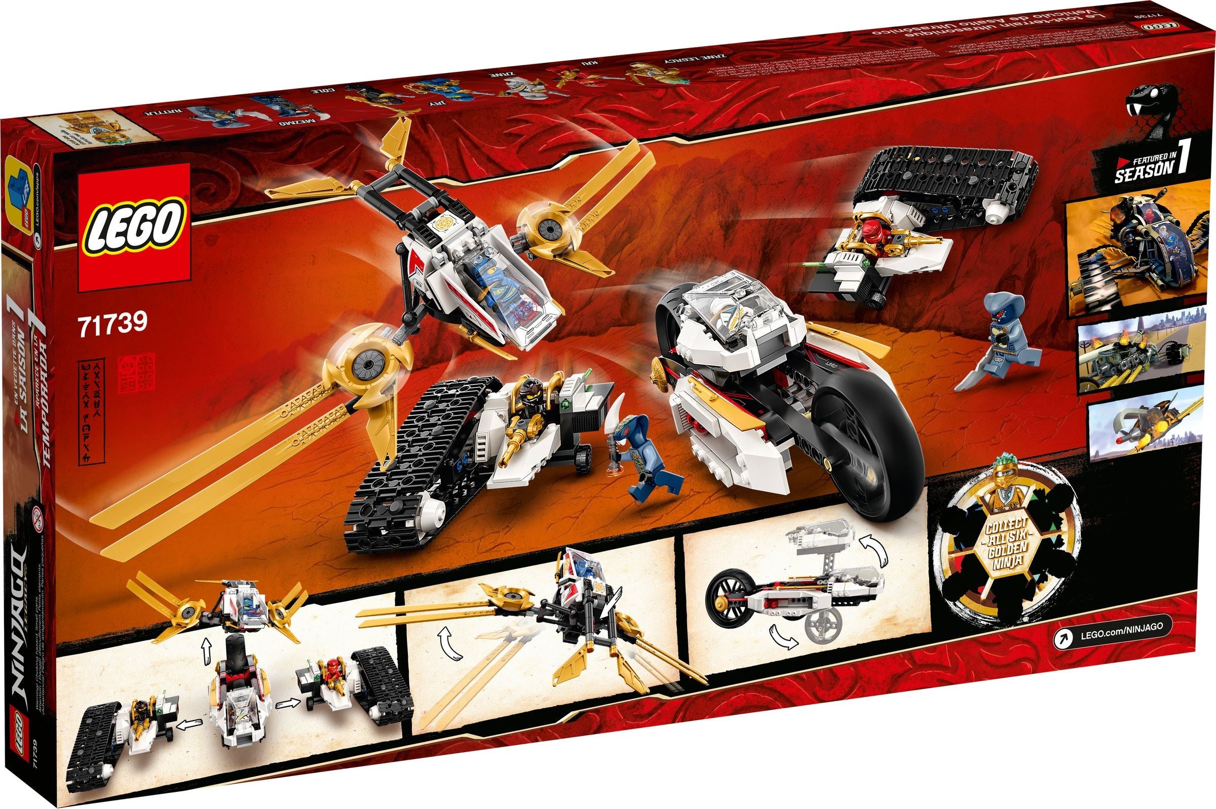 Конструктор LEGO NINJAGO 71739 725 дет. - фото 13
