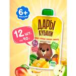 Пюре Дары Кубани Яблоко Груша Банан Манго с 6 мес 90 г 12 упак.