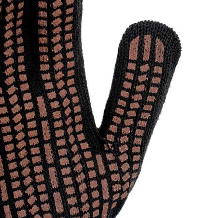 Перчатки сибртех зимние трикотажные Чёрные