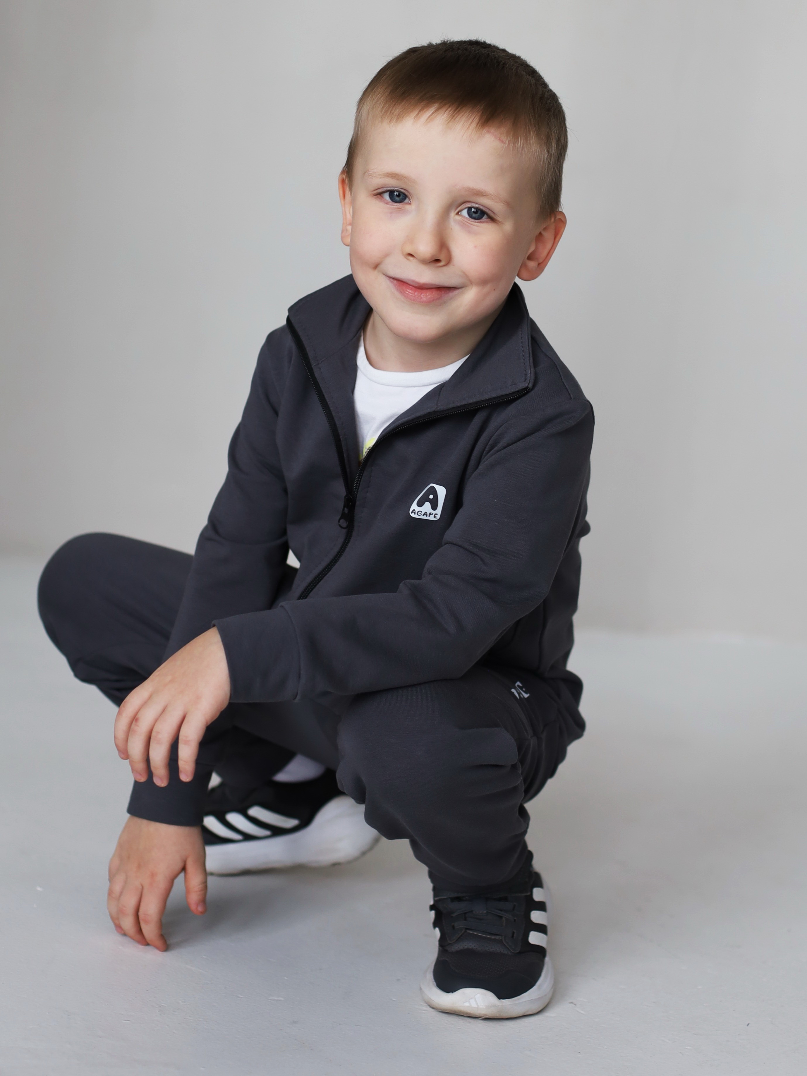 Костюм Агапэ 8015_серый - фото 4