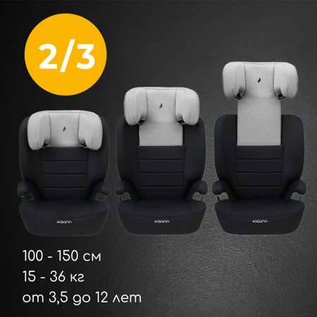 Автокресло Osann Musca Isofix Isofix 2/3 (15-36 кг) серый