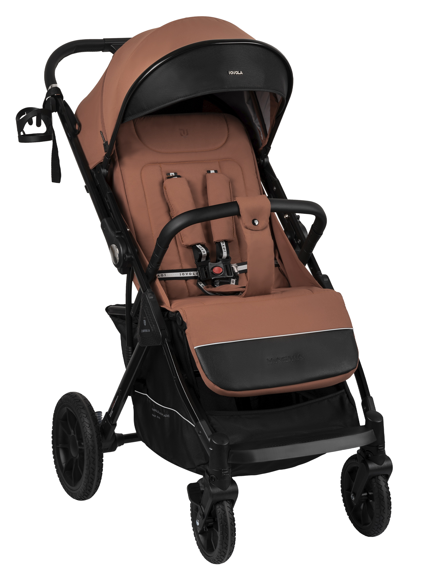 Коляска прогулочная JOVOLA Magma с перекидной ручкой оранжевый - фото 17