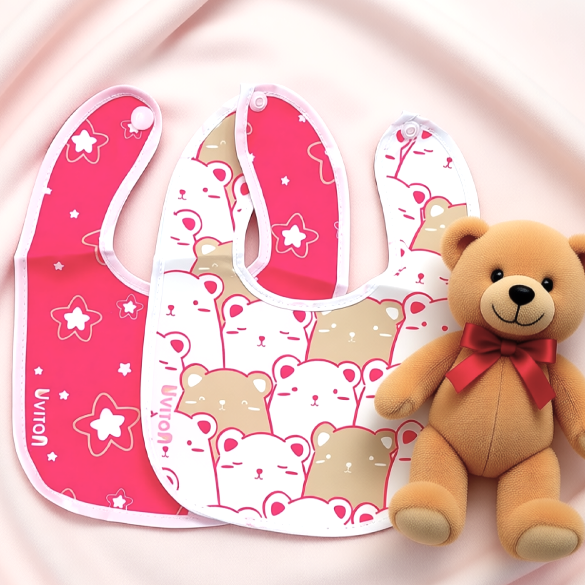 Нагрудник Uviton текстиль 2 шт. в ассортименте - фото 2