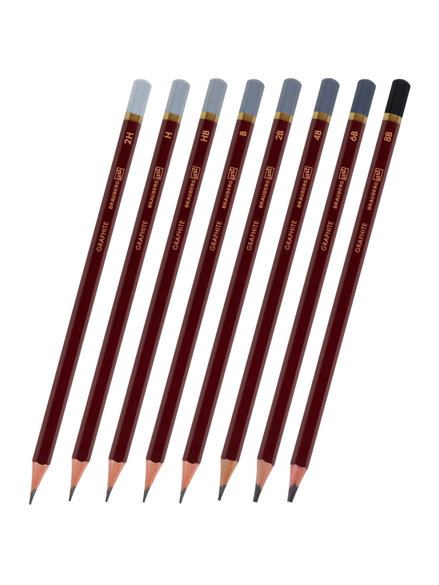 Карандаши чернографитные Brauberg 8 шт. - фото 8
