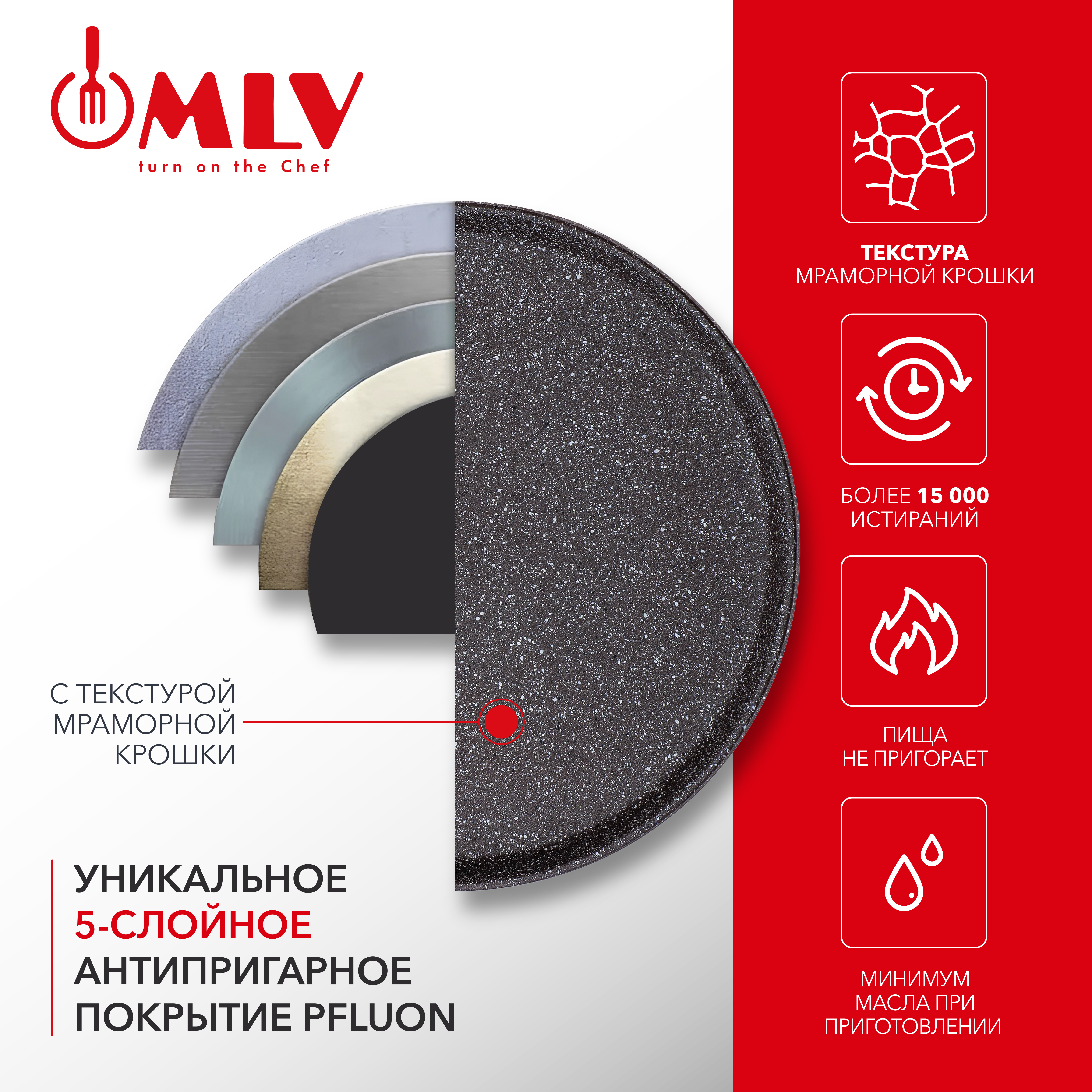 Блинная сковорода Moulin Villa Chocolate Pie 24 см - фото 6