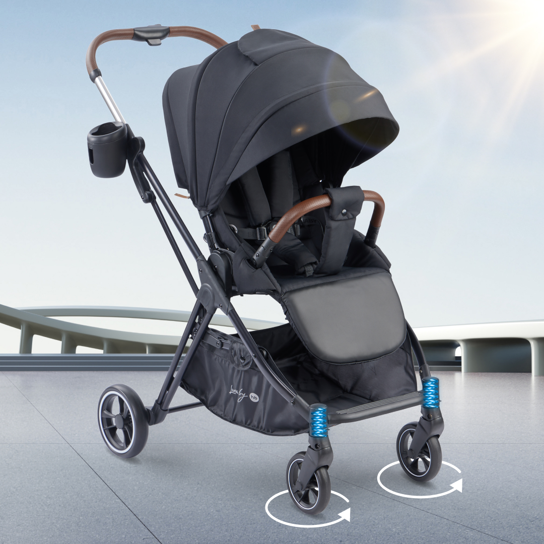 Коляска прогулочная Happy Baby Luna черный - фото 1