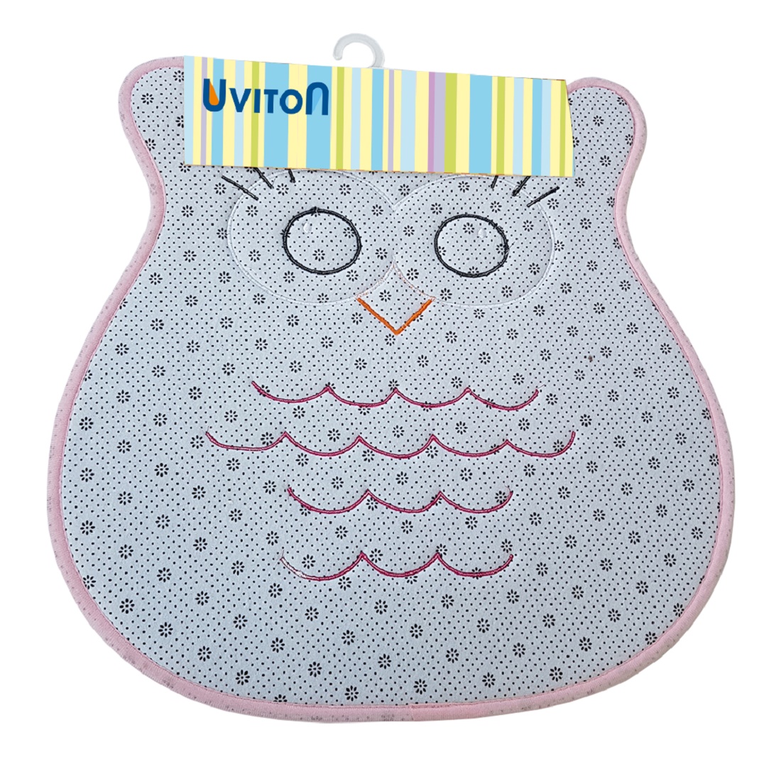 Коврик Uviton мягкий для ванной и комнаты Owl розовый Арт. 0205/03 - фото 16