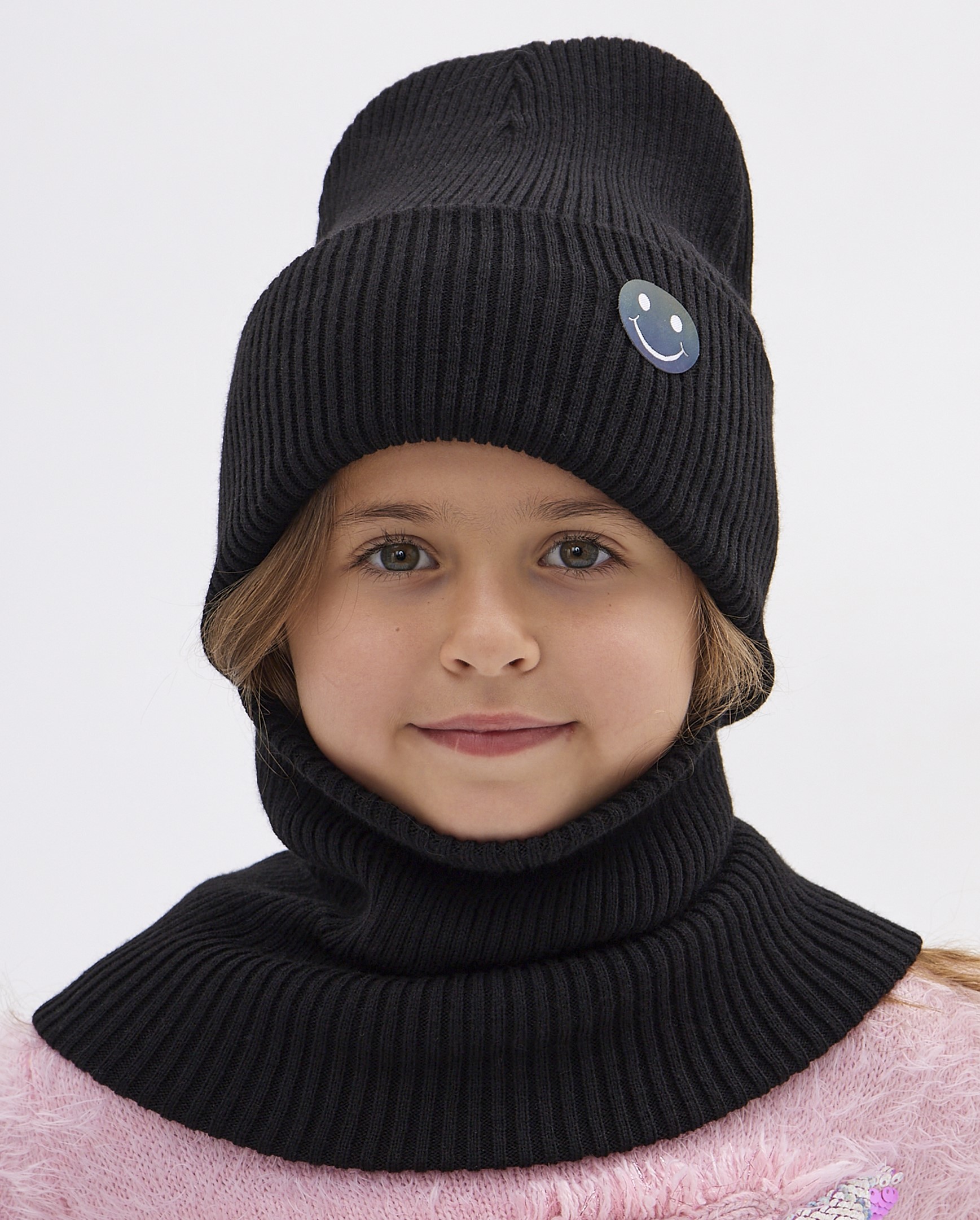 Шапка и снуд Wloo шапка-смайл - фото 1