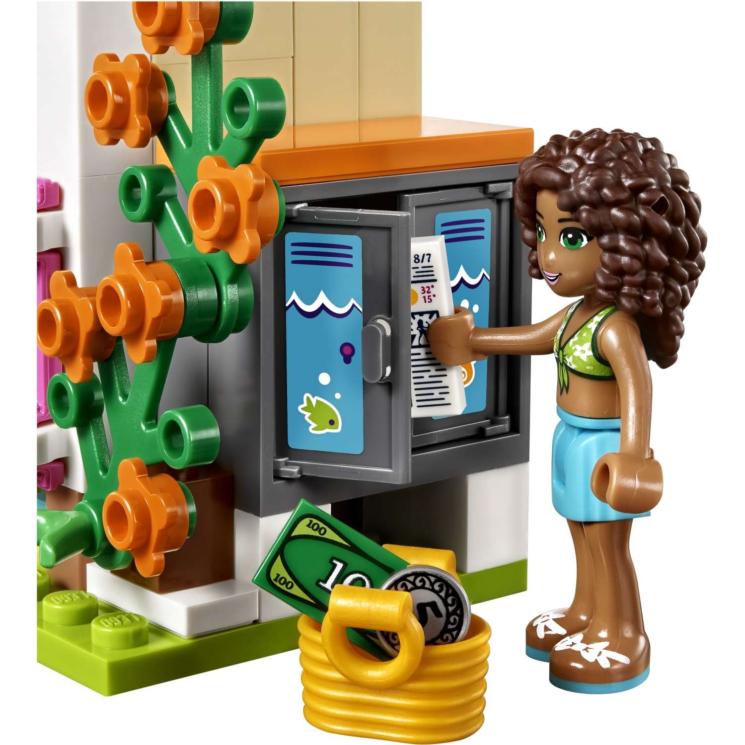 Конструктор LEGO Friends Летний бассейн блочный - фото 9