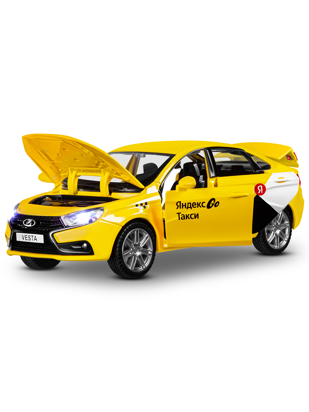Автомобиль Яндекс GO LADA Vesta Такси озвучено Алисой 1:24 JB1251345/Яндекс GO - фото 18