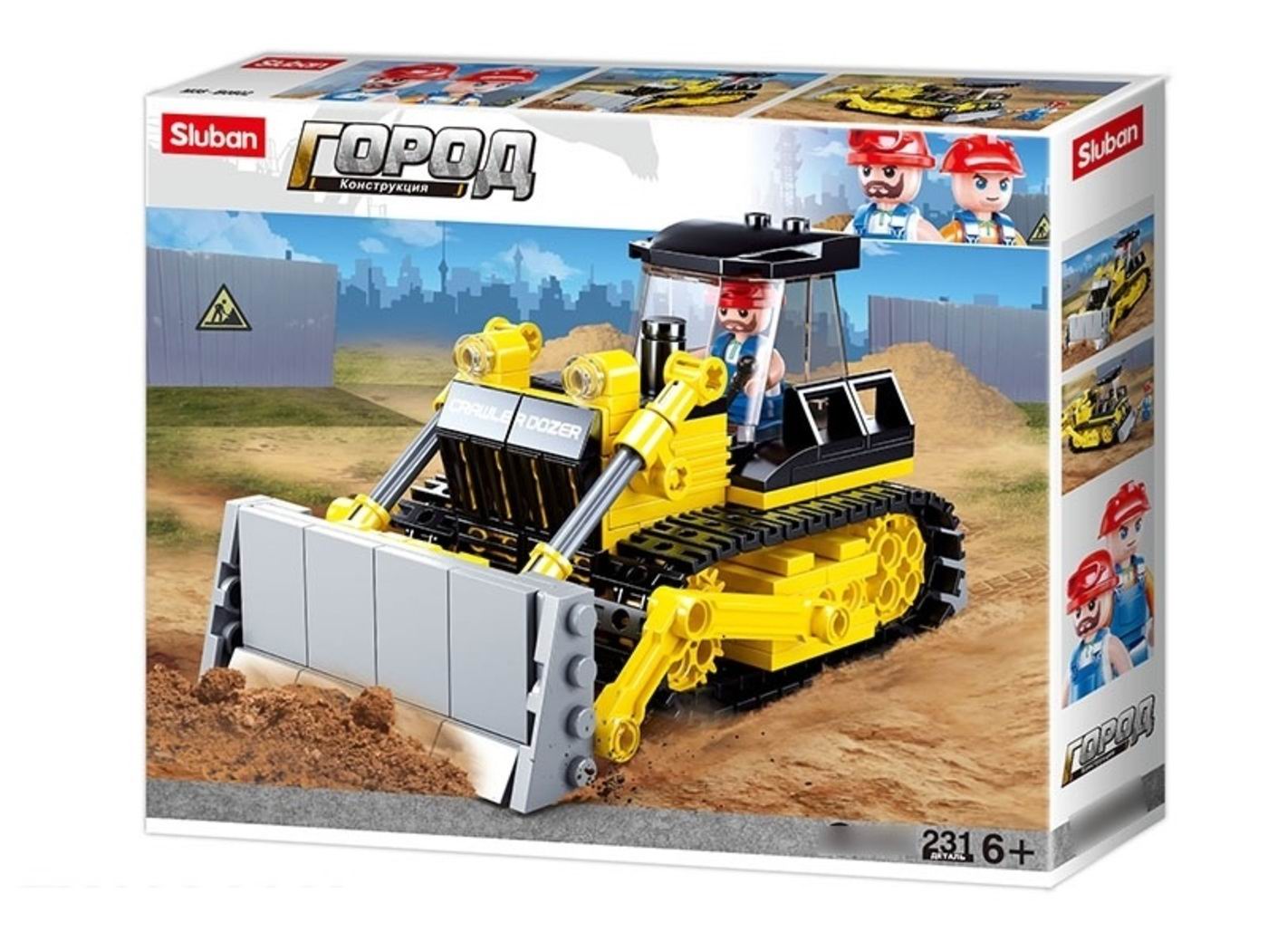 Конструктор SLUBAN Стройка Бульдозер - фото 2