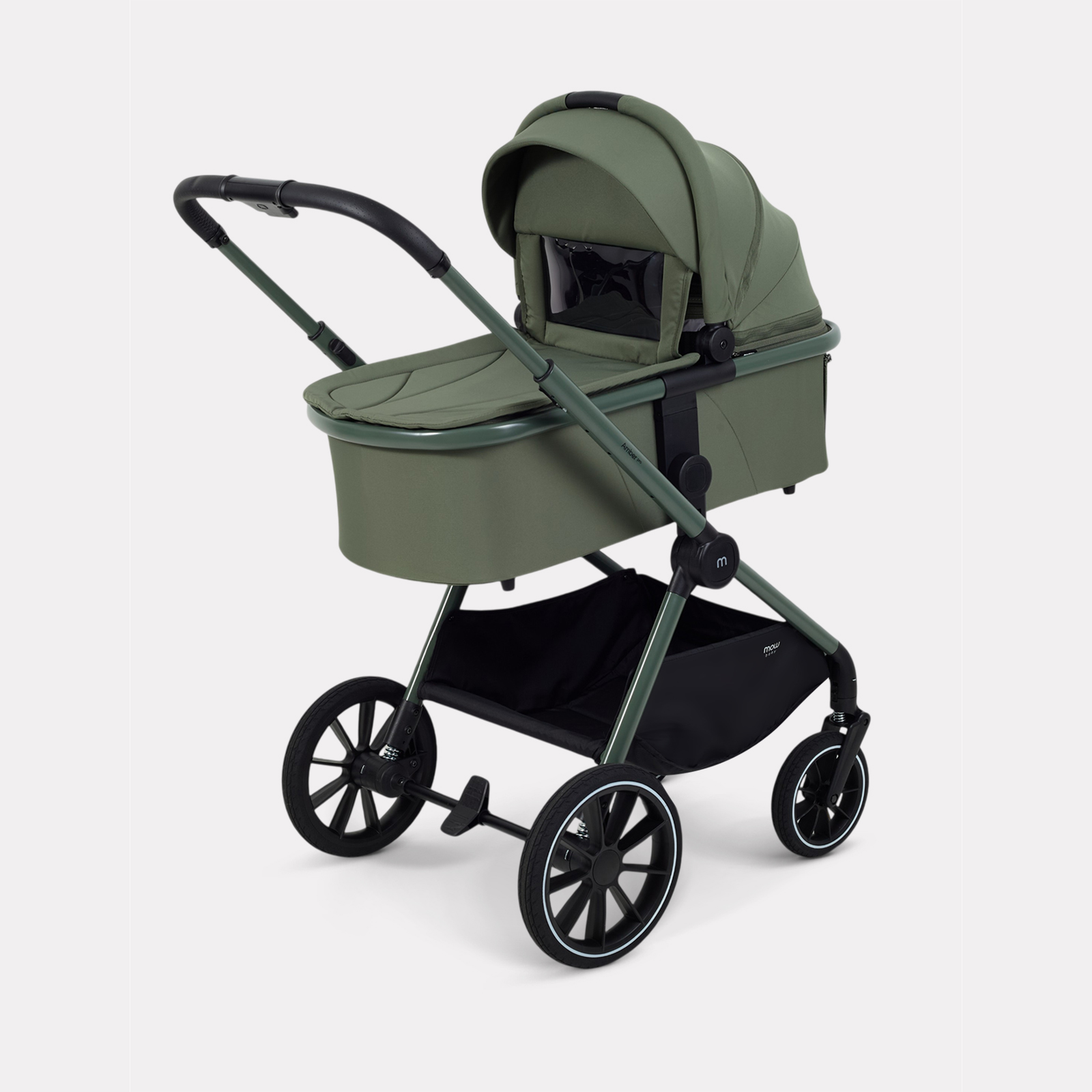 Коляска 3в1 MOWbaby Amber pro зеленый - фото 2