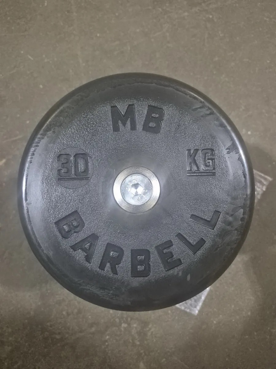 Гантель MbBarbell Классик с вращающейся ручкой хром 30 кг - фото 4